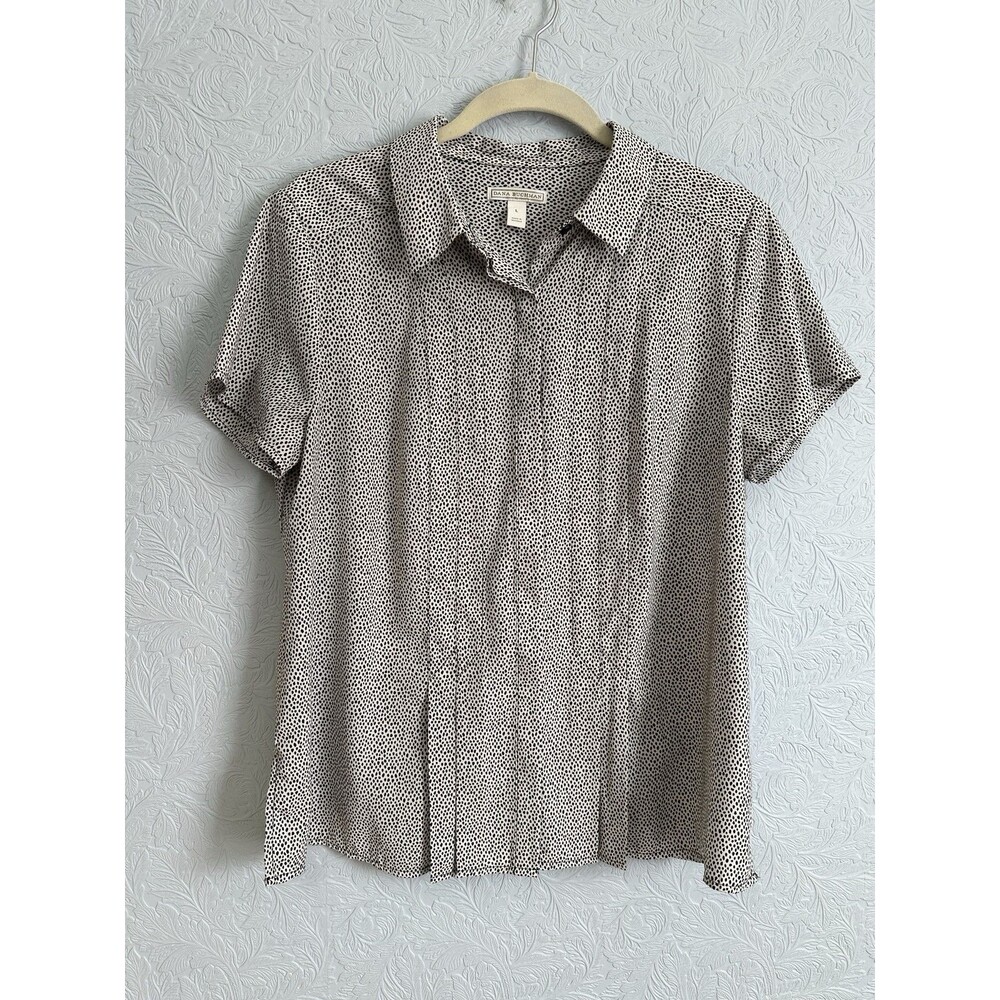 Dana Buchman Sz Large Button Up Top A7